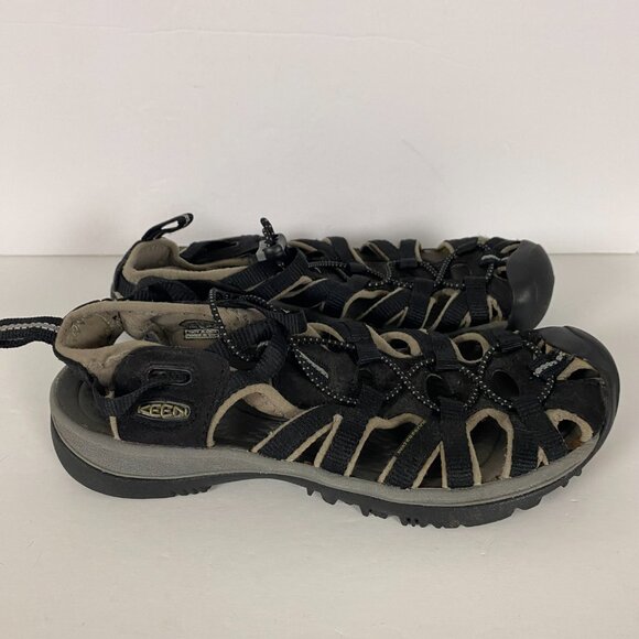 Keen Whisper Waterproof Sport Hiking Sandals Womens 7.5 Black - Picture 2 of 14
